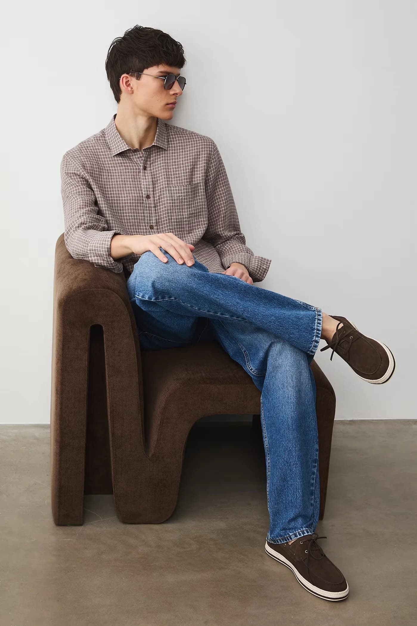 Мужские замшевые мокасины - фото 7