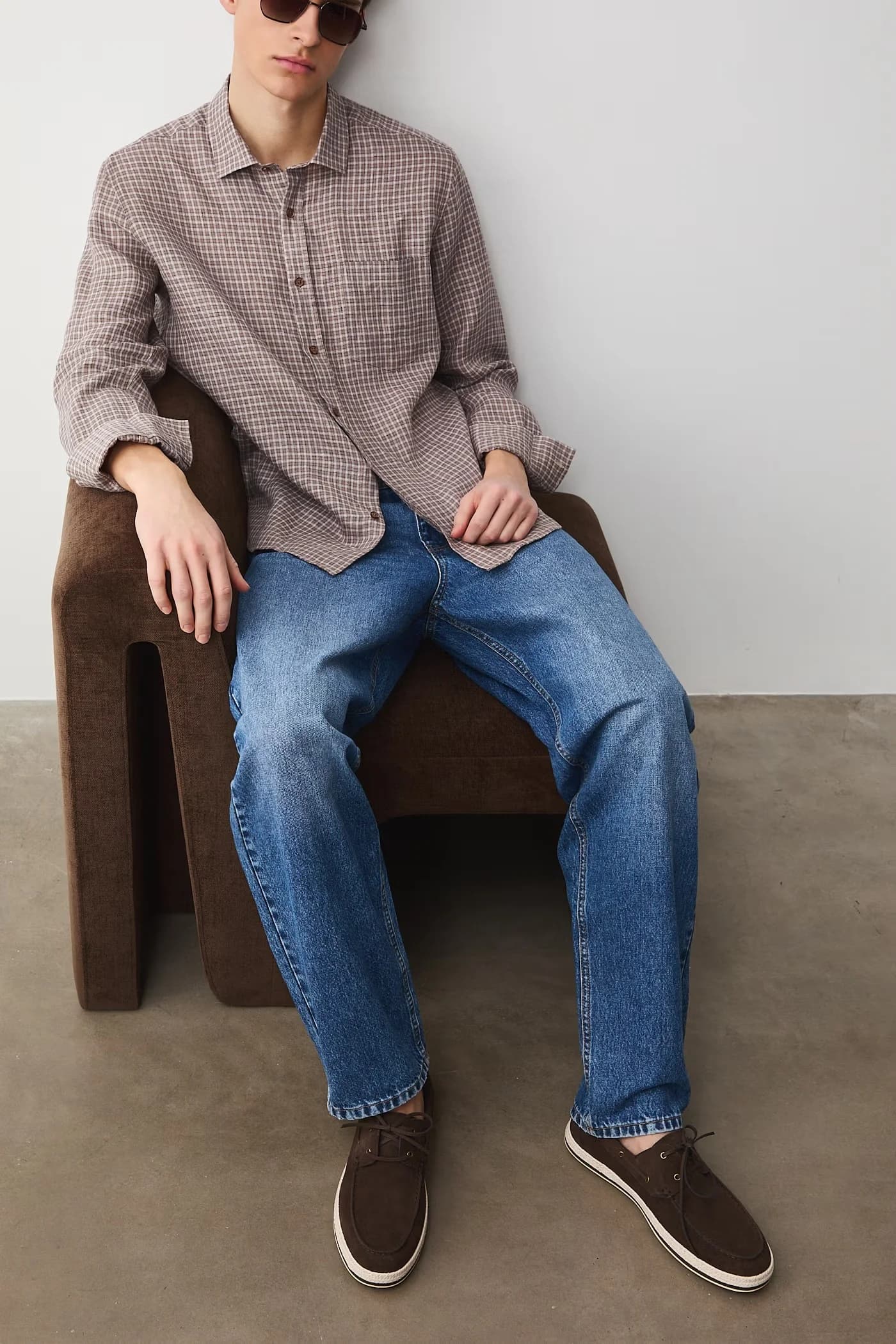 Мужские замшевые мокасины - фото 8