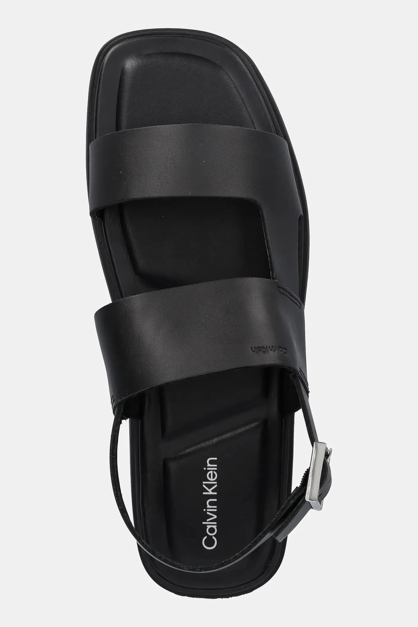 Кожаные сандалии с ремешком на спине и пряжкой - фото 4