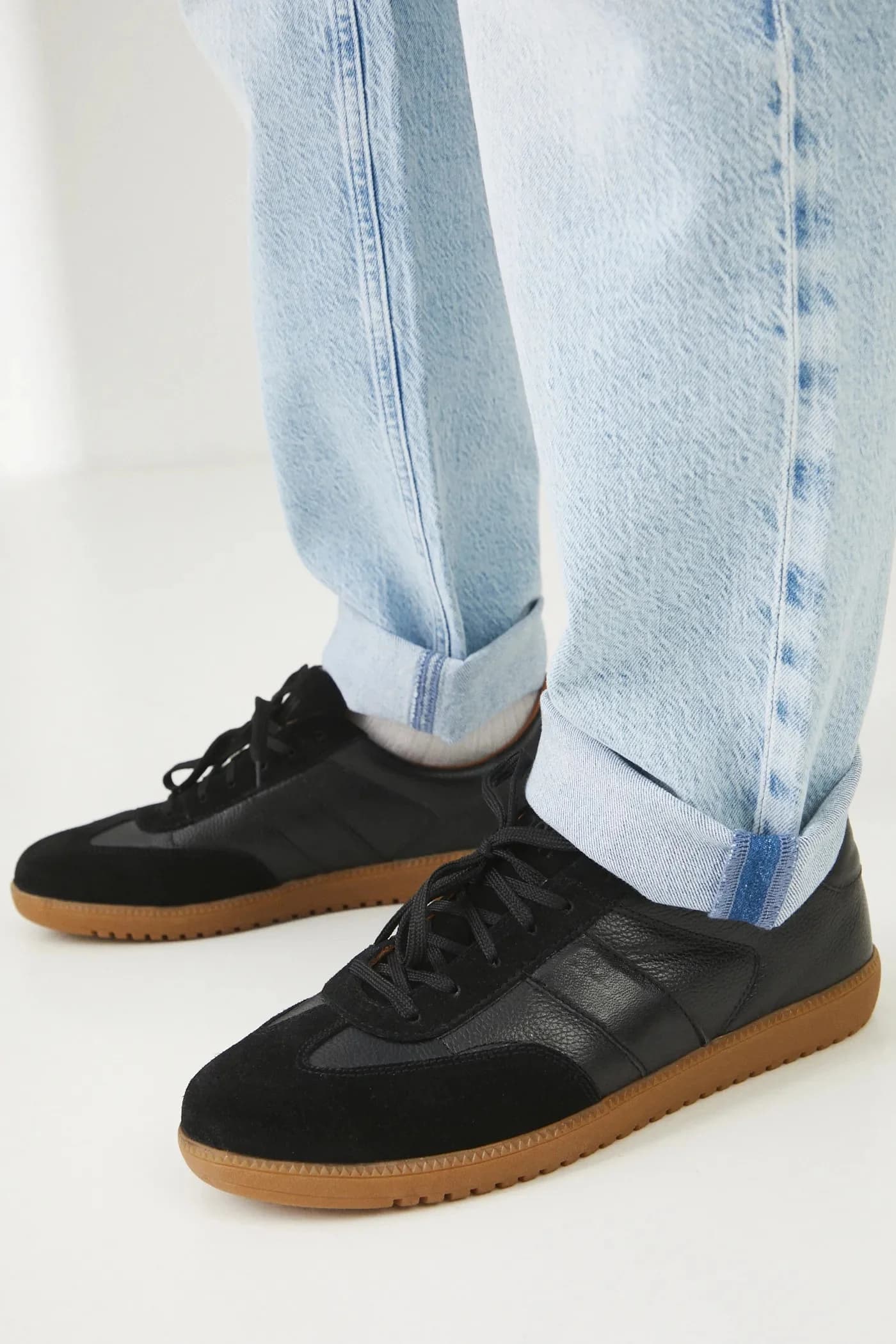 Кожаные кроссовки - фото 8