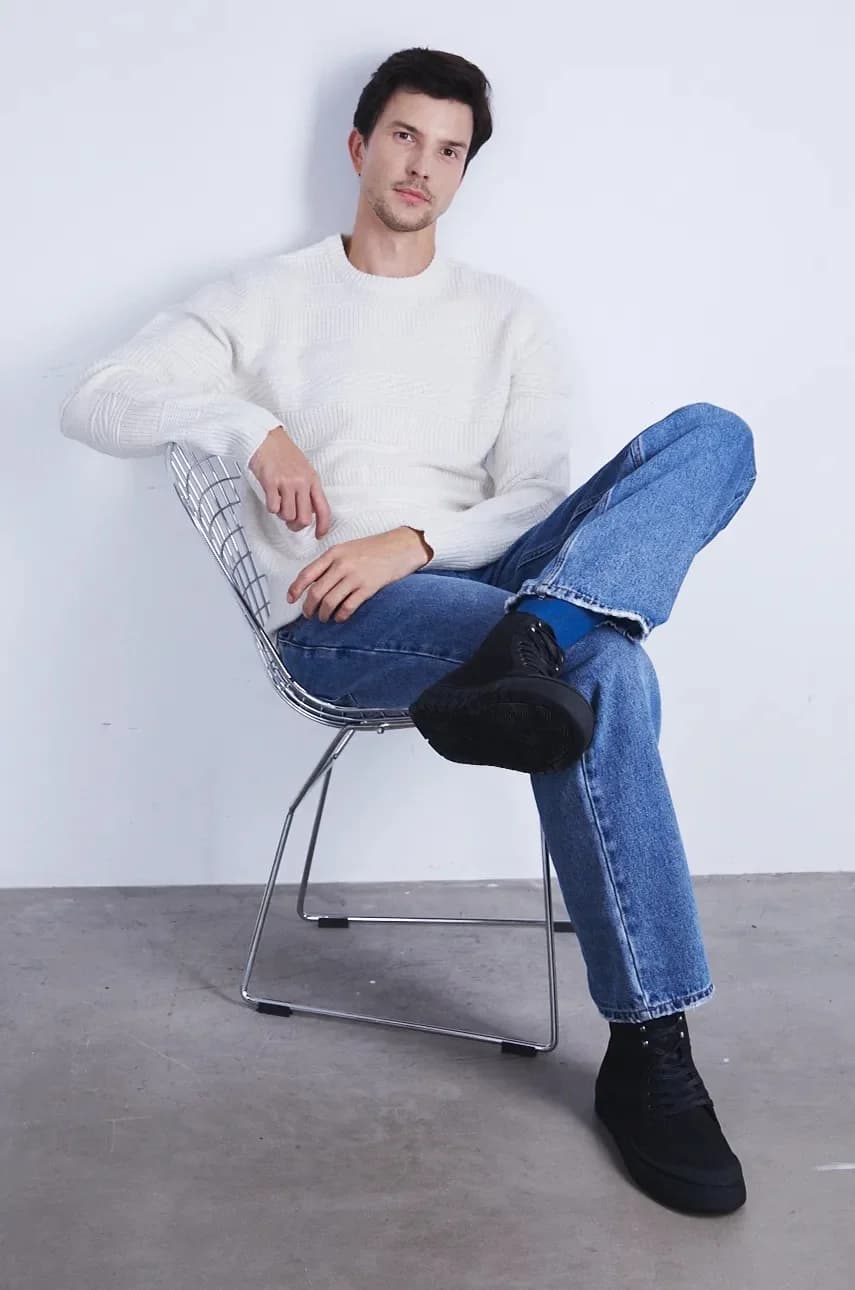 Кожаные кроссовки - фото 7