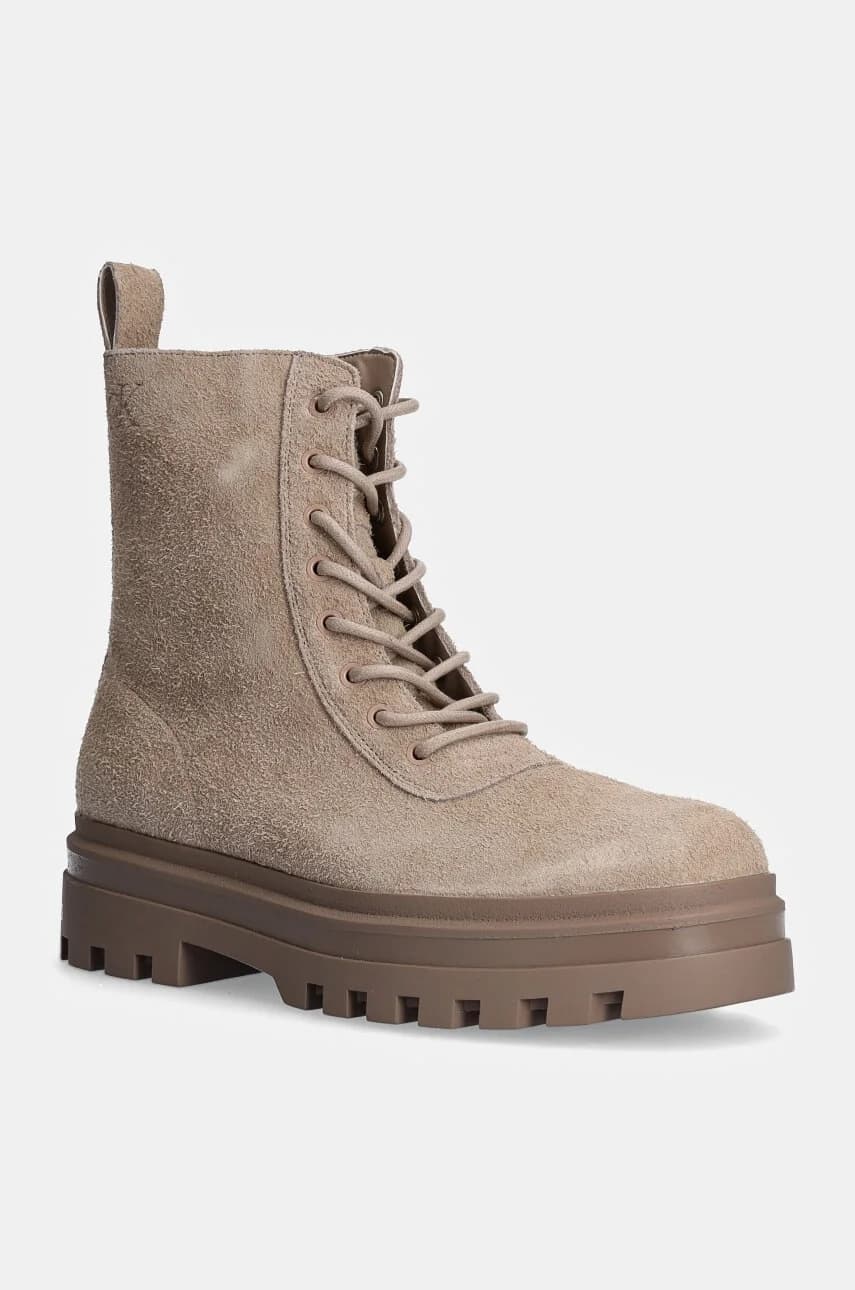 БОТИНКИ НА МОЛНИИ С КРУЖЕВНЫМИ КРУЖЕВНЫМИ ЗАЩИТАМИ Замшевые ботинки OXF HR SU