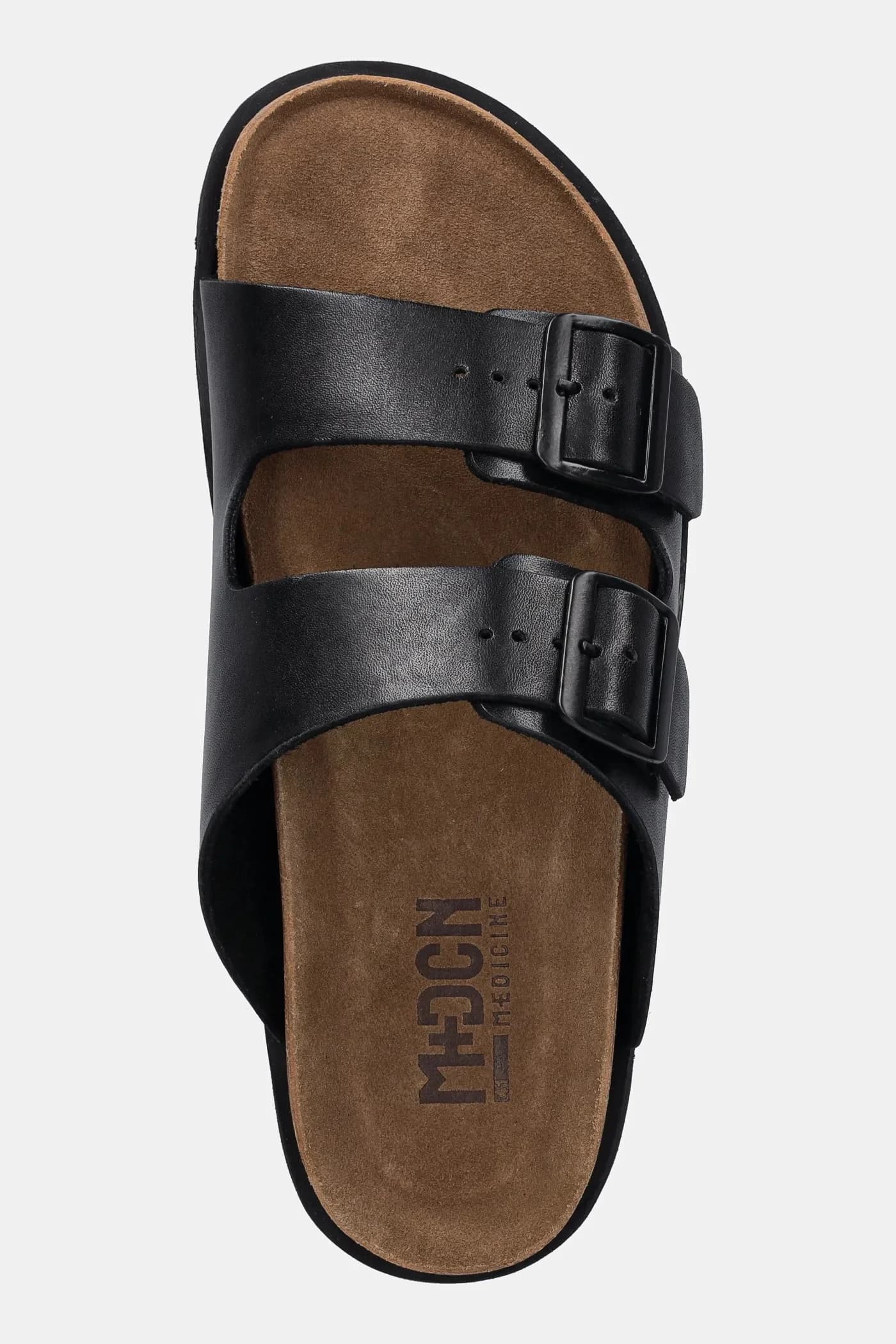 Кожаные шлепанцы - фото 4