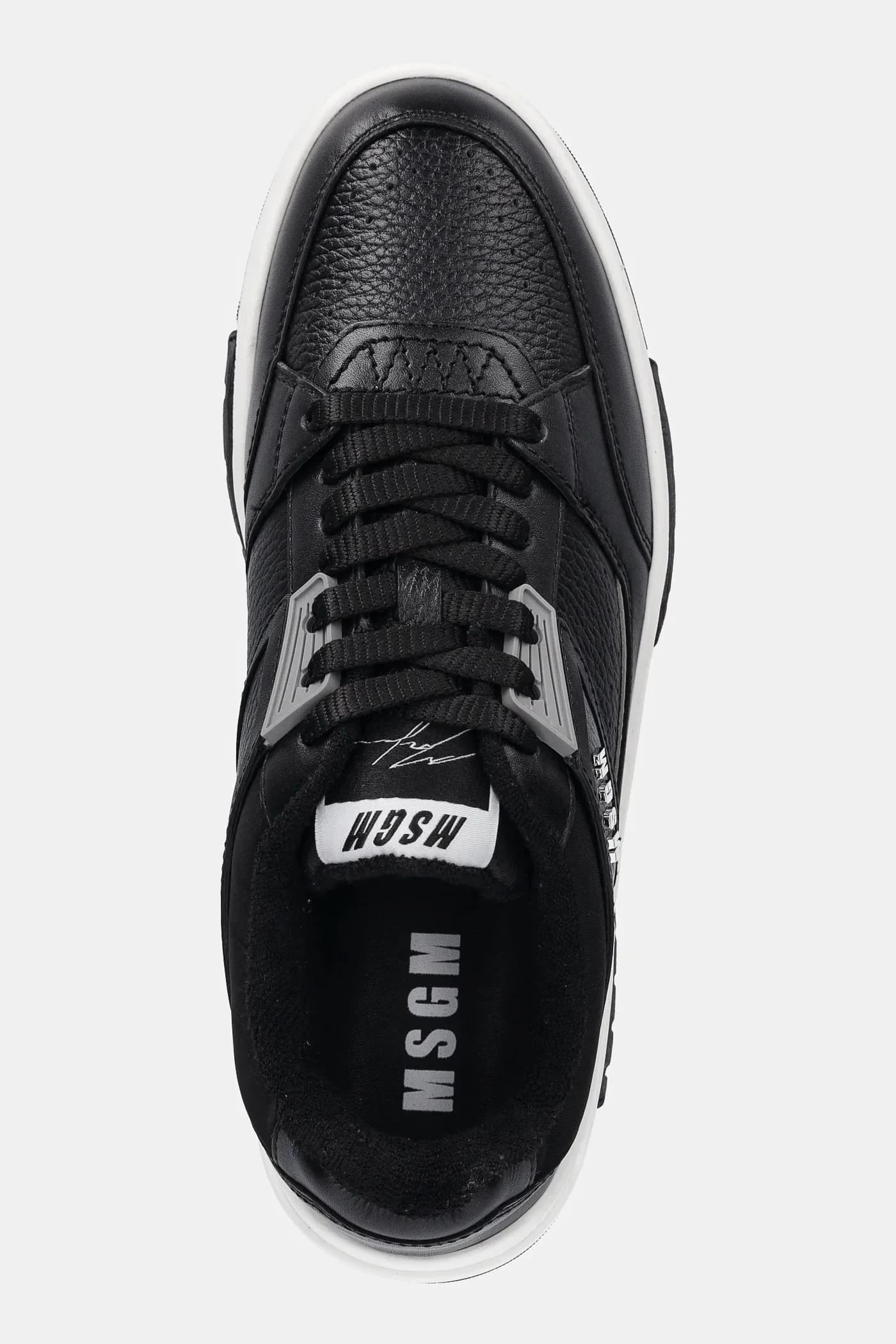 Кожаные кроссовки - фото 4