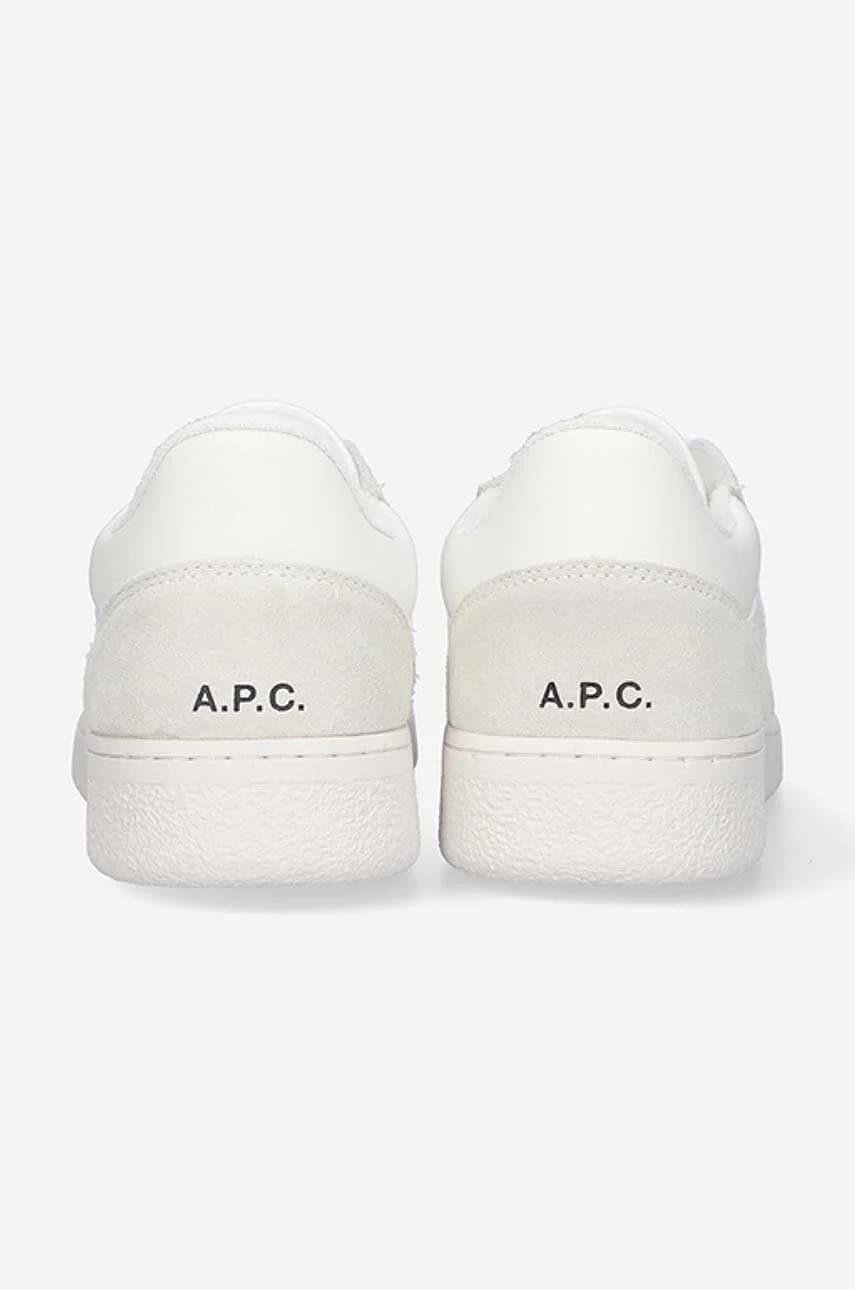 Однотонные кожаные кроссовки - фото 6