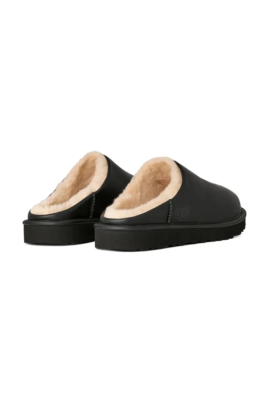 Classic Slip-On тапочки из кожи Noir - фото 3