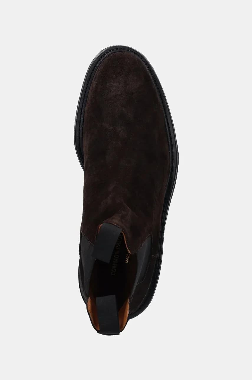 Челси в ботинках челси из вощеной замши - фото 4