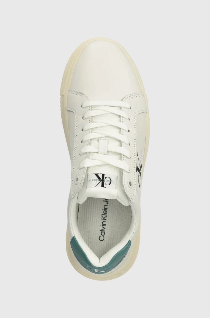 Кожаные кроссовки YM0YM00681 CHUNKY CUPSOLE MONOLOGO - фото 4