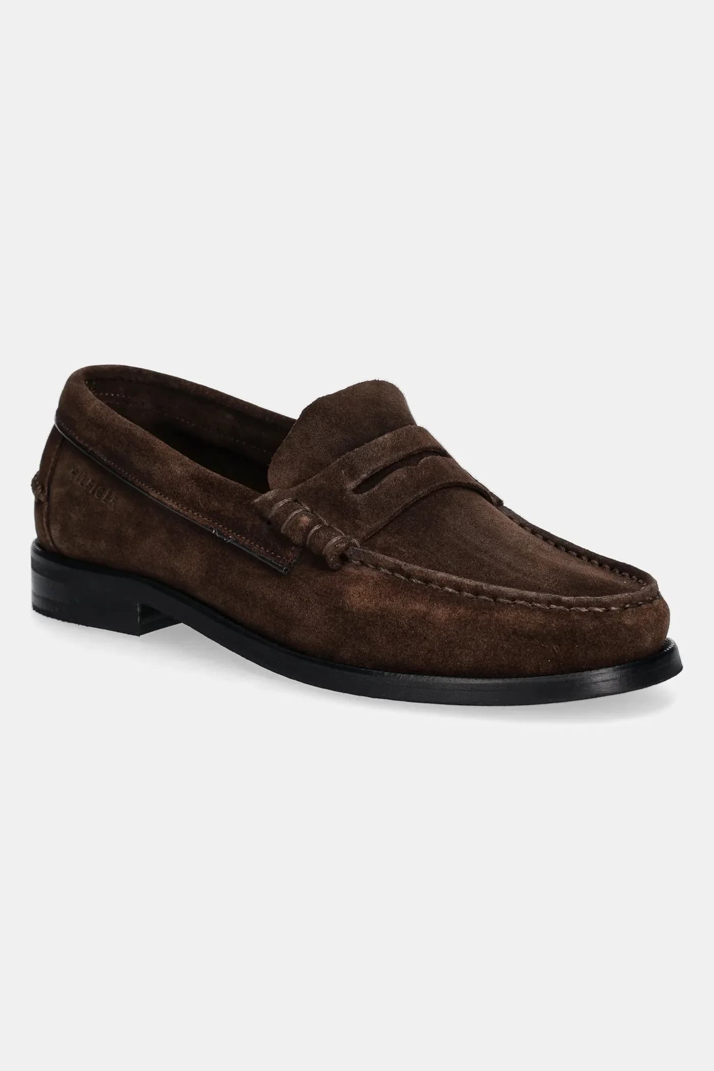 CLASSIC HILFIGER SUEDE LOAFER замшевые мокасины