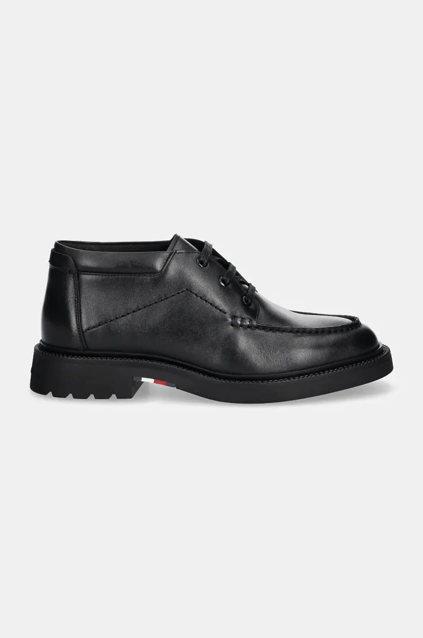 HILFIGER COMFORT LWT LTH M TOE B кожаные туфли - фото 2