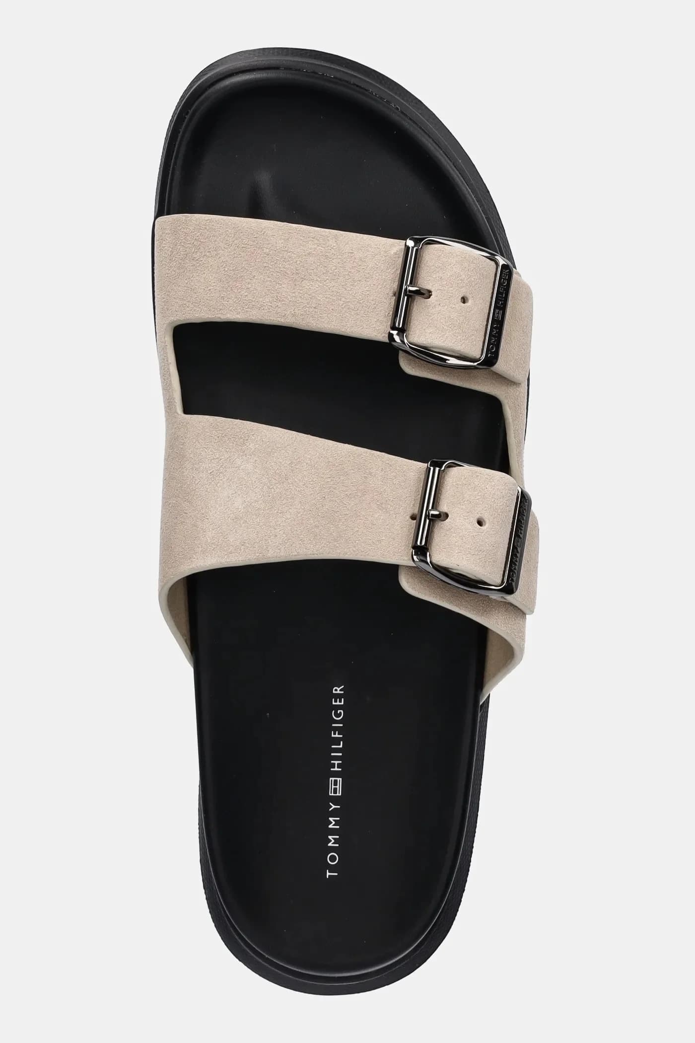 Замшевые тапочки D DENSITY HILFIGER SDE SAND - фото 4