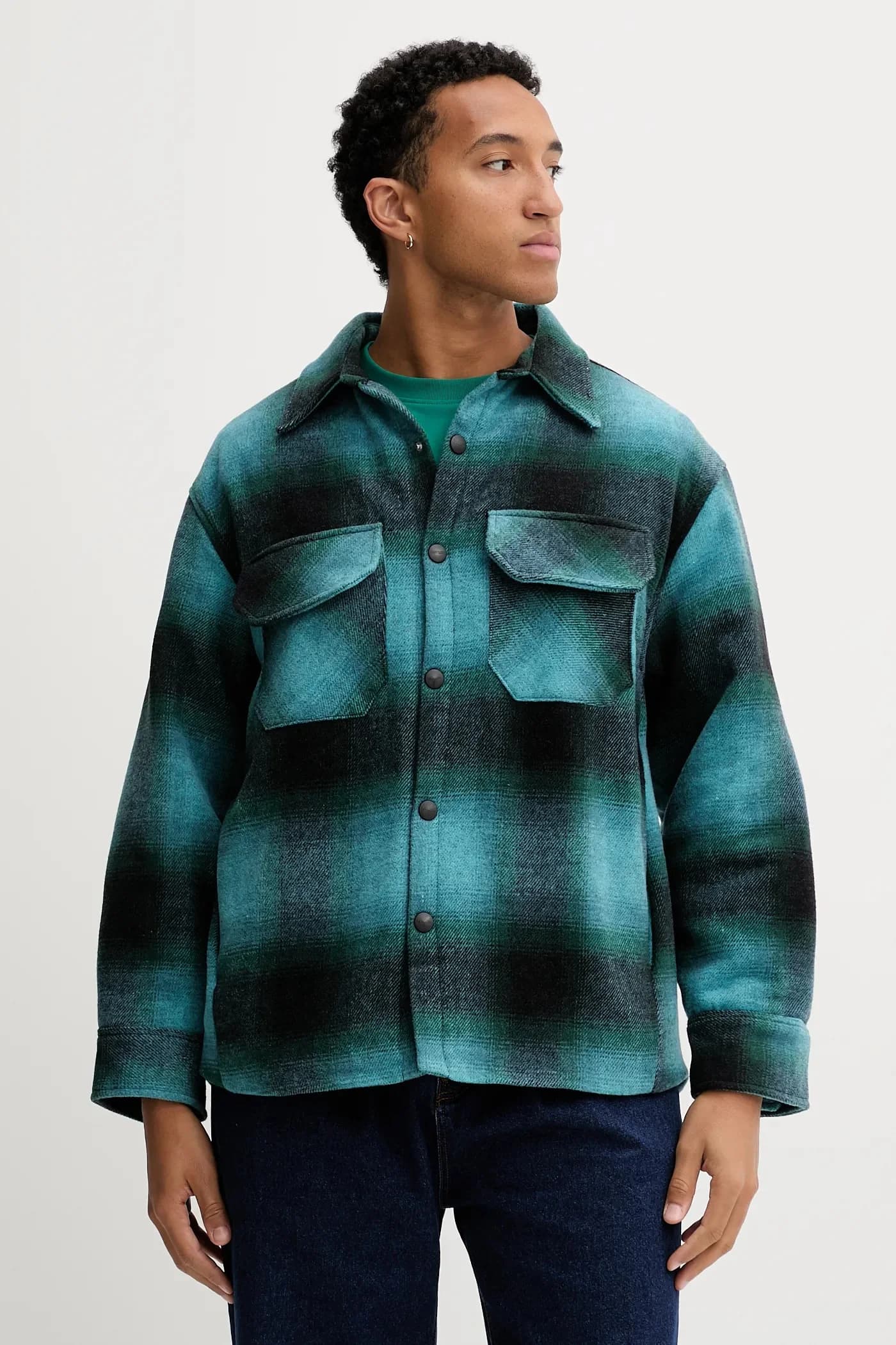 Куртка-рубашка с шерстью - фото 2