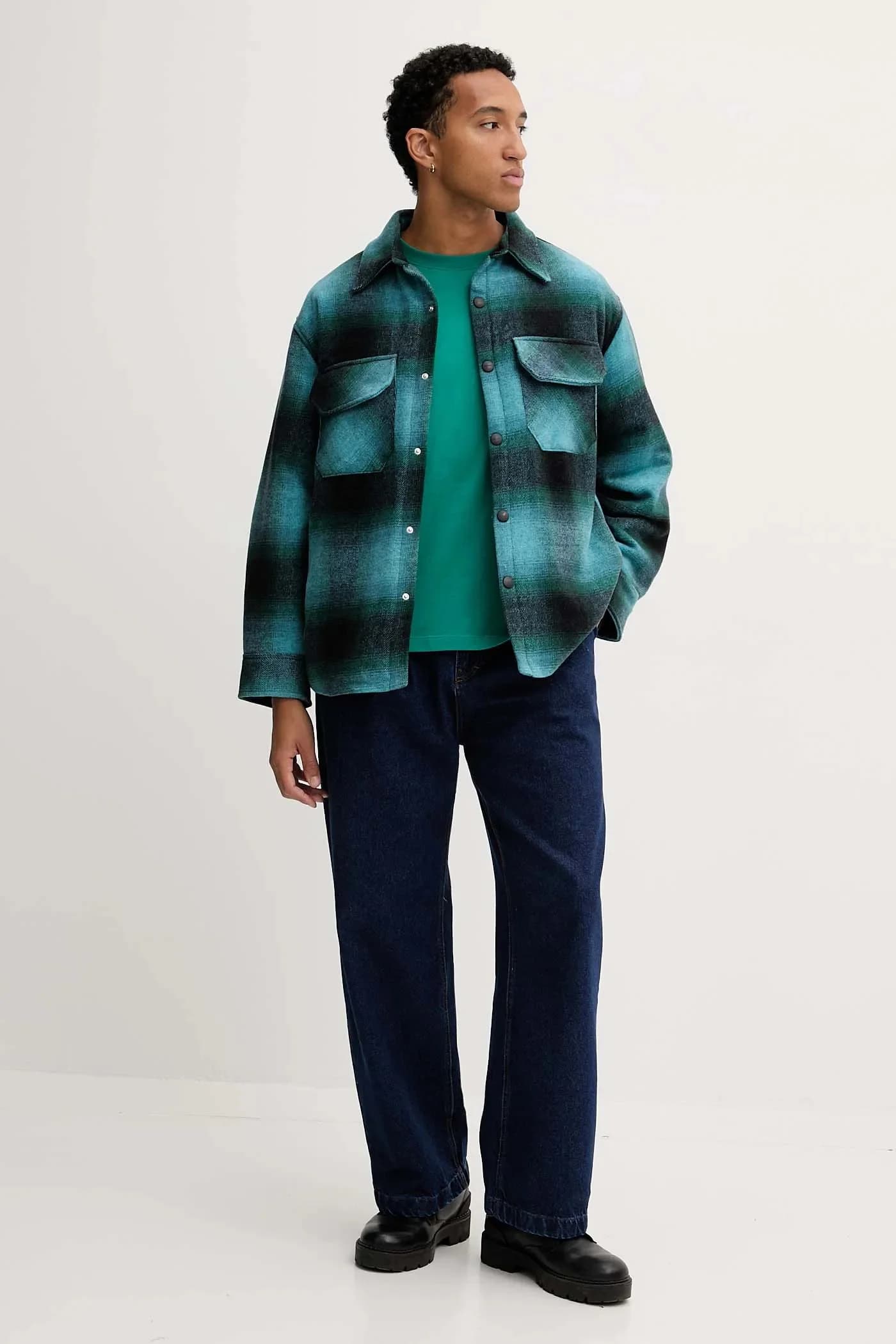 Куртка-рубашка с шерстью - фото 4