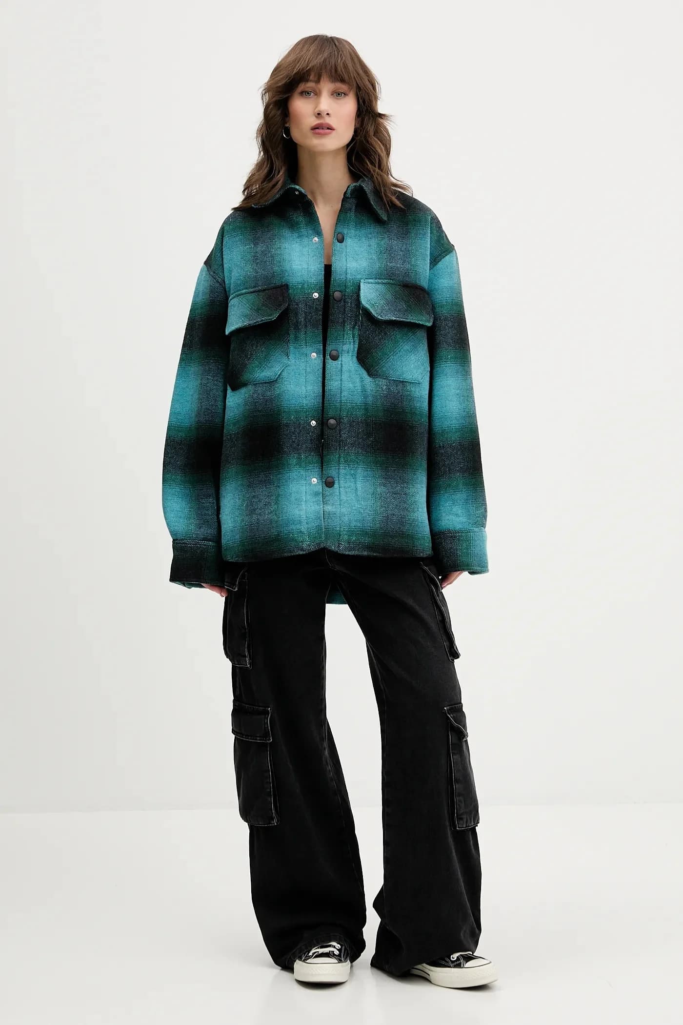 Куртка-рубашка с шерстью - фото 5