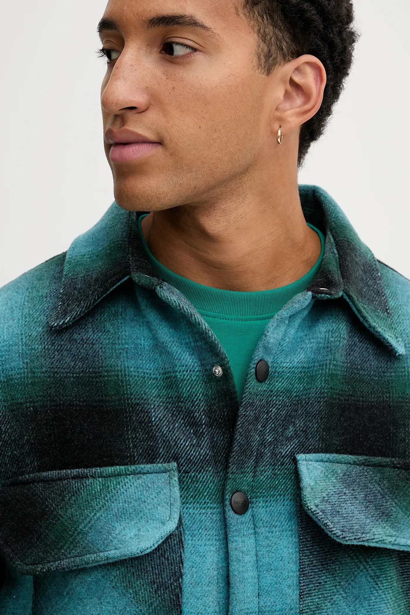 Куртка-рубашка с шерстью - фото 8