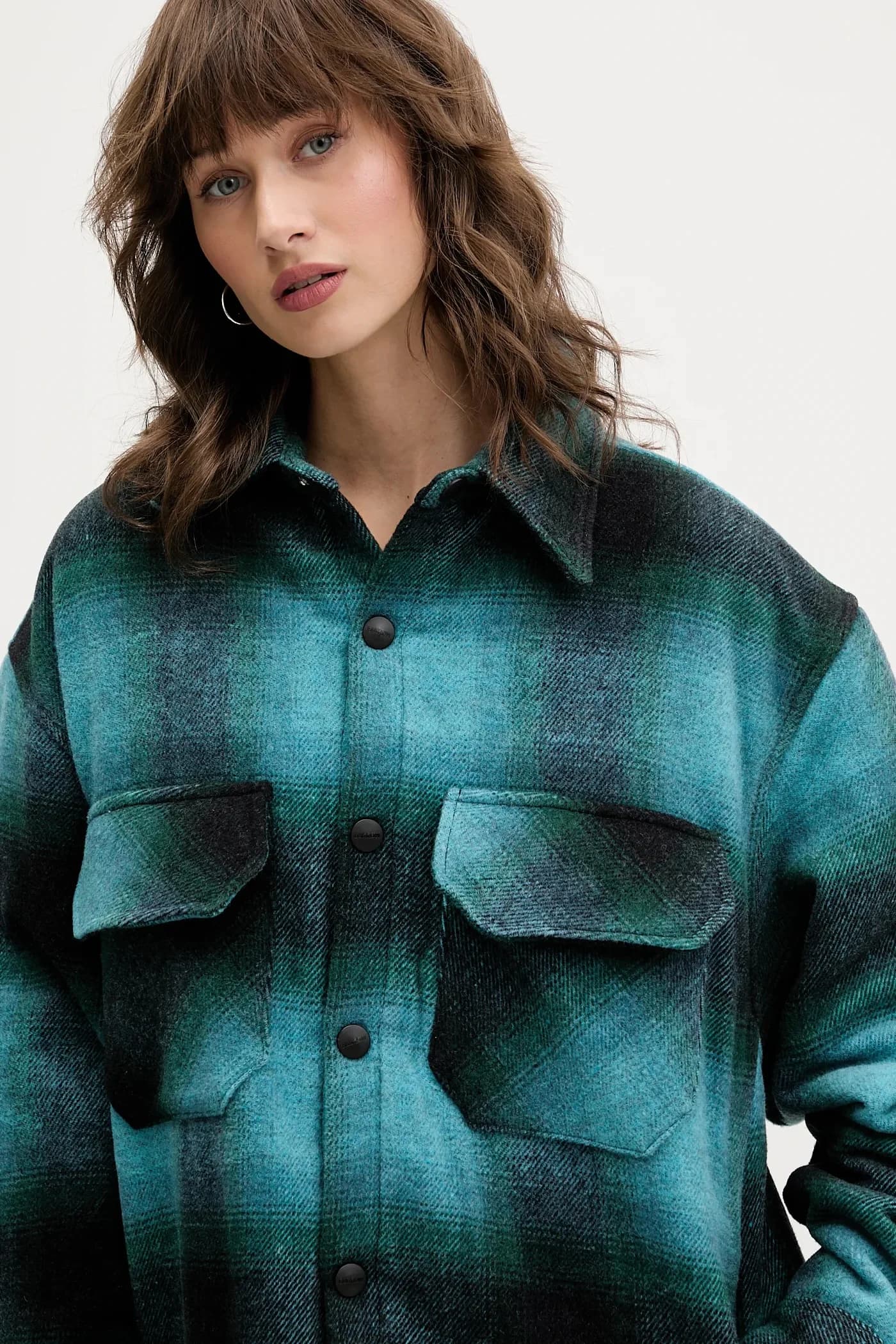 Куртка-рубашка с шерстью - фото 9