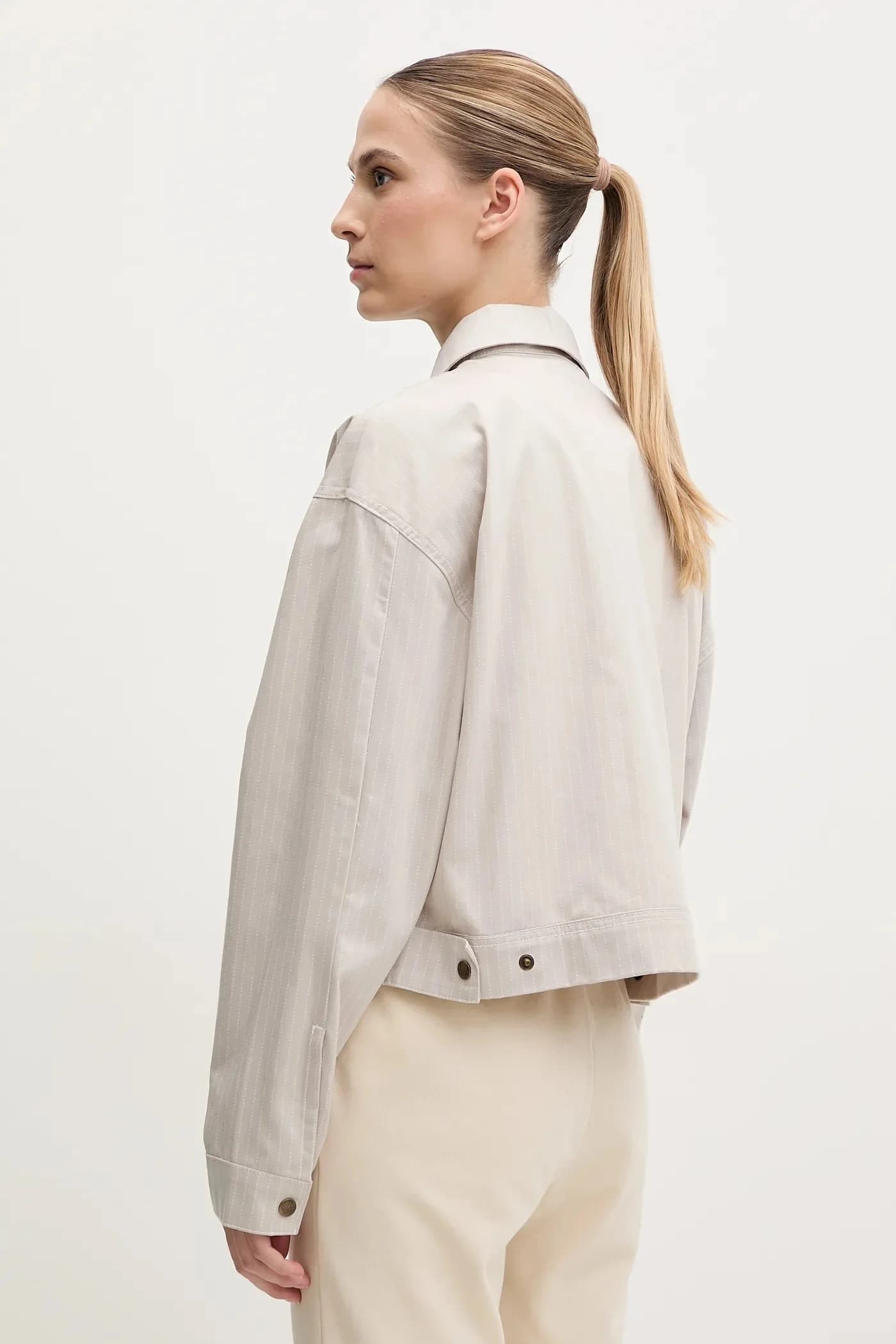 куртка AOP CROP JACKET из хлопка - фото 3