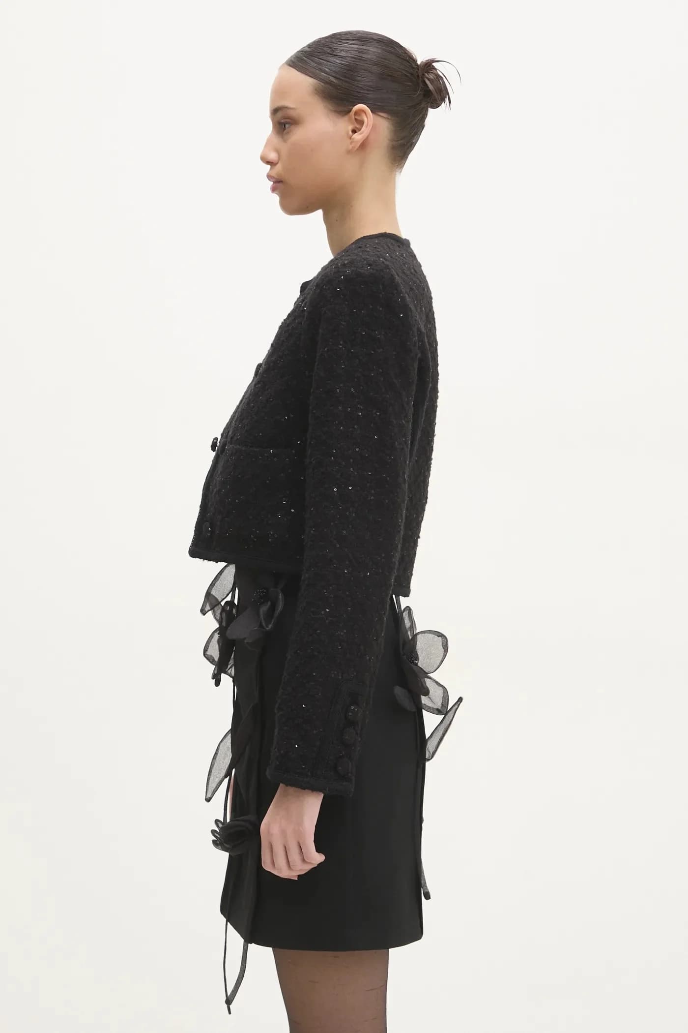 Укороченная куртка Boucle из смесовой шерсти - фото 2