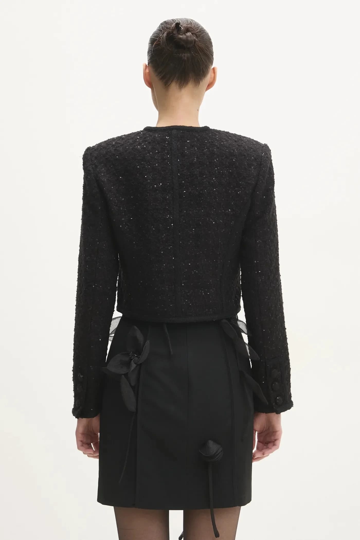 Укороченная куртка Boucle из смесовой шерсти - фото 3