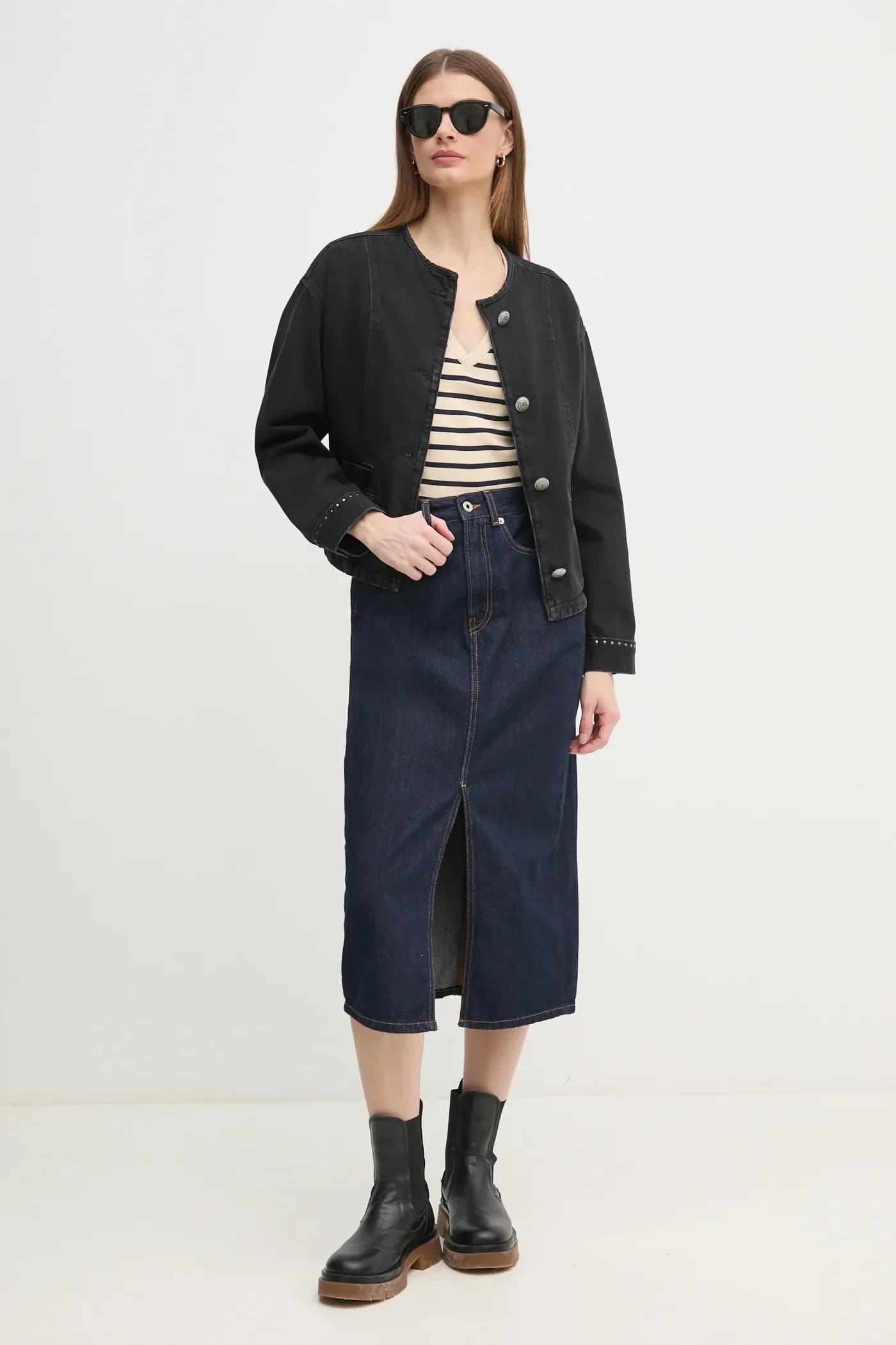 джинсовая куртка DAENA STUD - фото 2