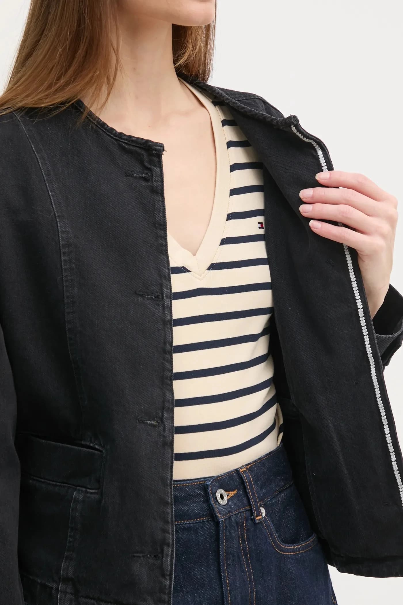 джинсовая куртка DAENA STUD - фото 7