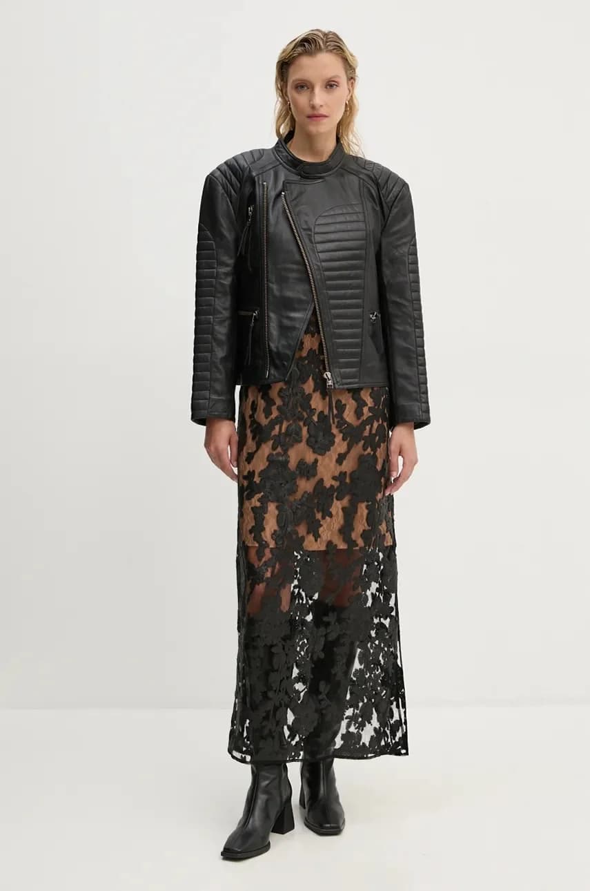 Кожаная байкерская куртка TWEEKIE - фото 2