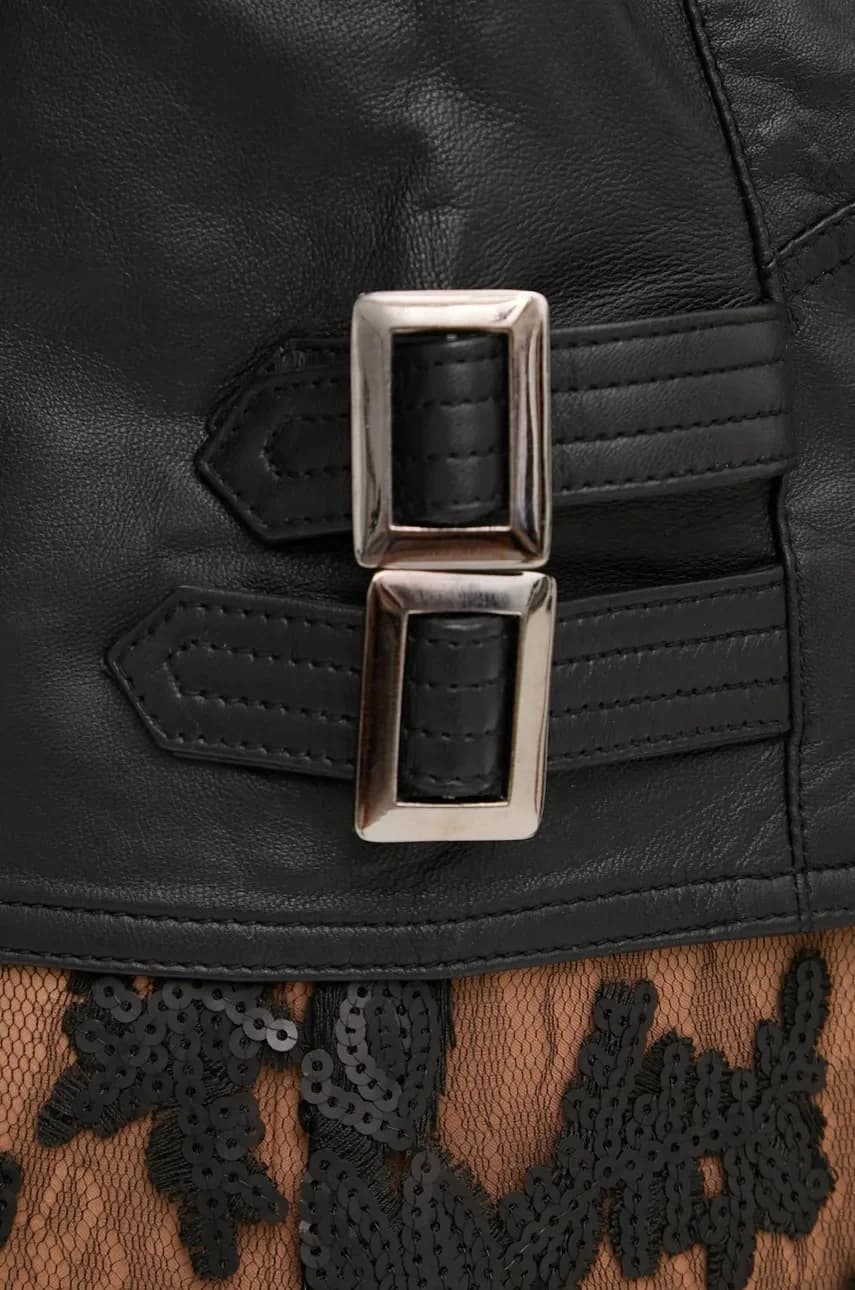 Кожаная байкерская куртка TWEEKIE - фото 7