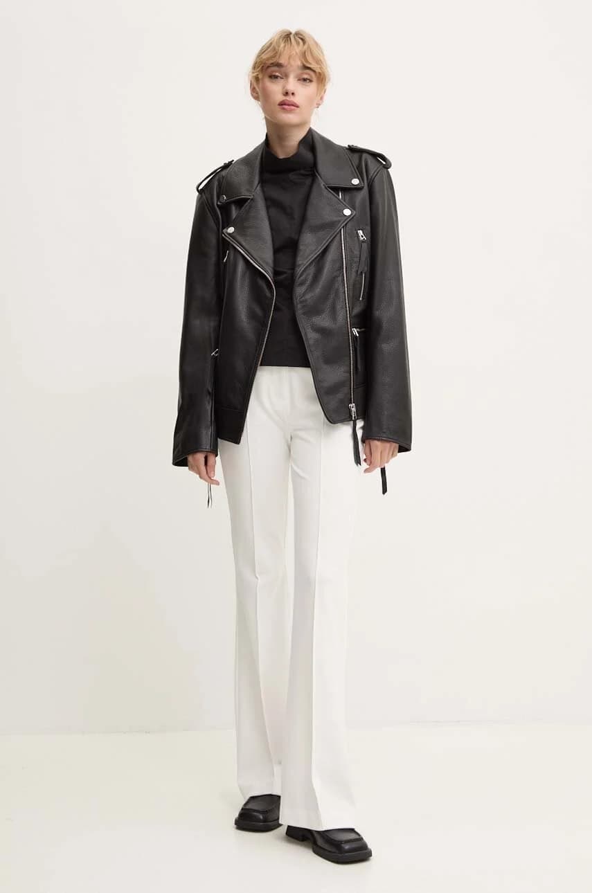 Байкерская кожаная куртка - фото 2