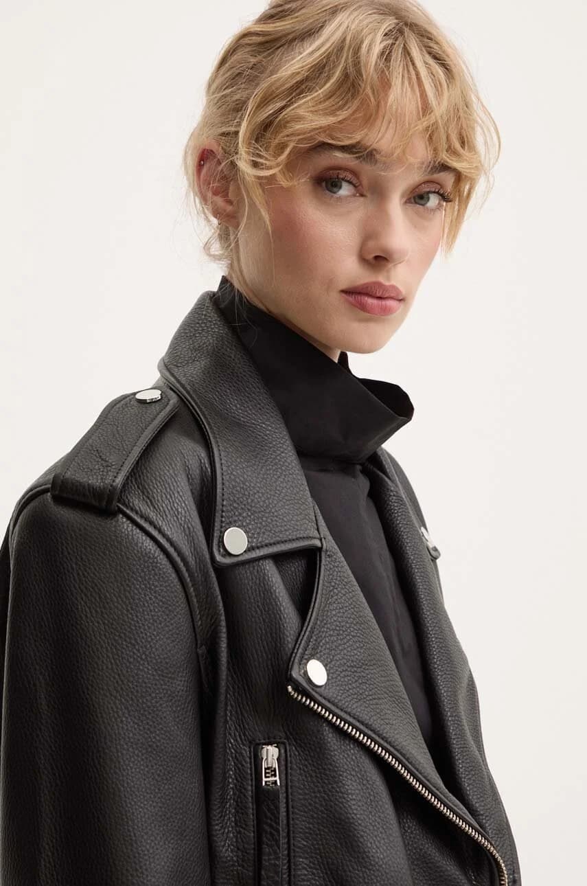 Байкерская кожаная куртка - фото 4