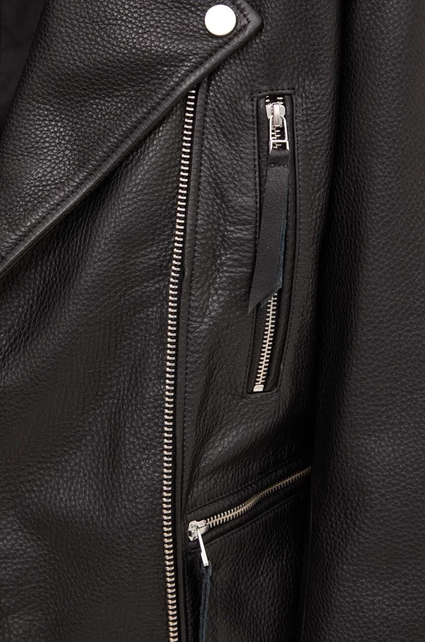 Байкерская кожаная куртка - фото 5