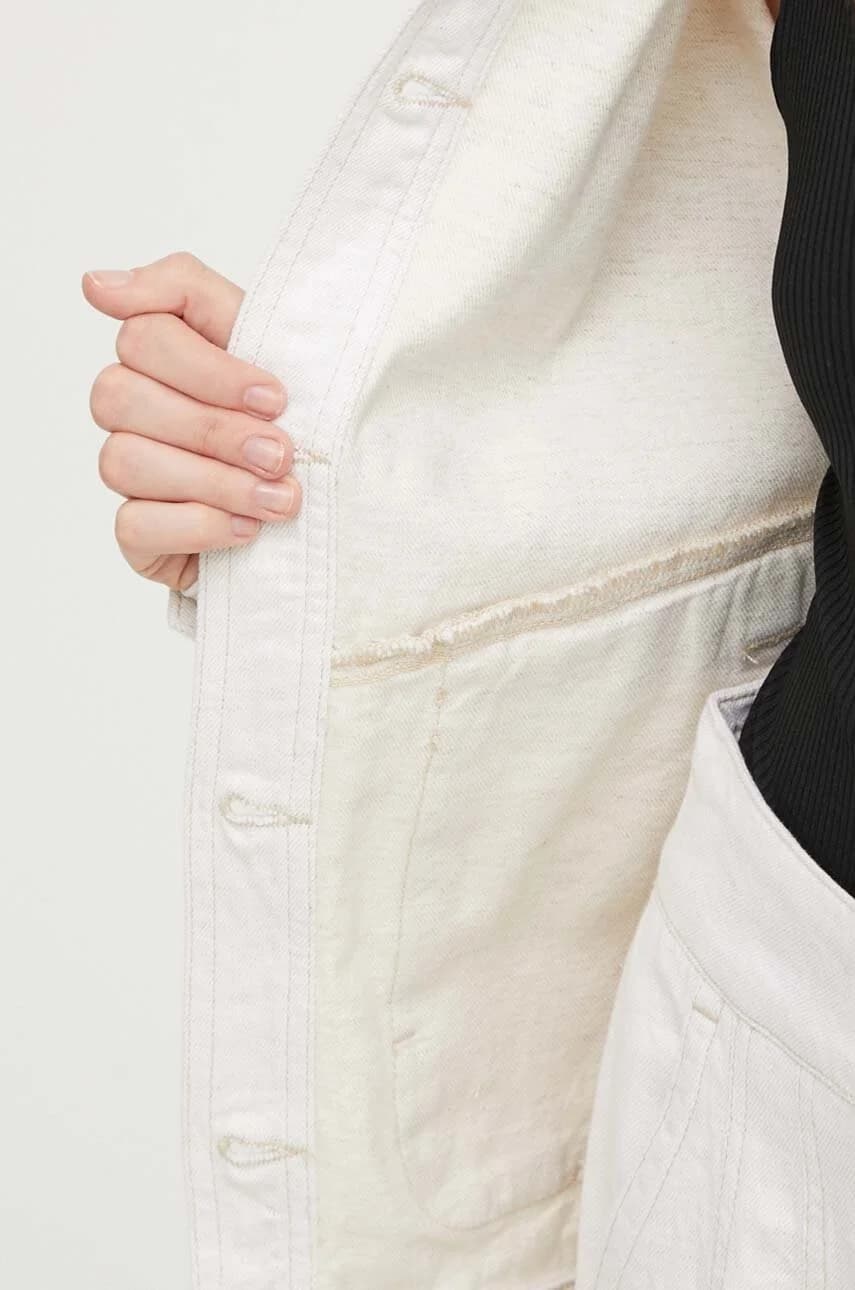 Пиджак из смесового льна - фото 6