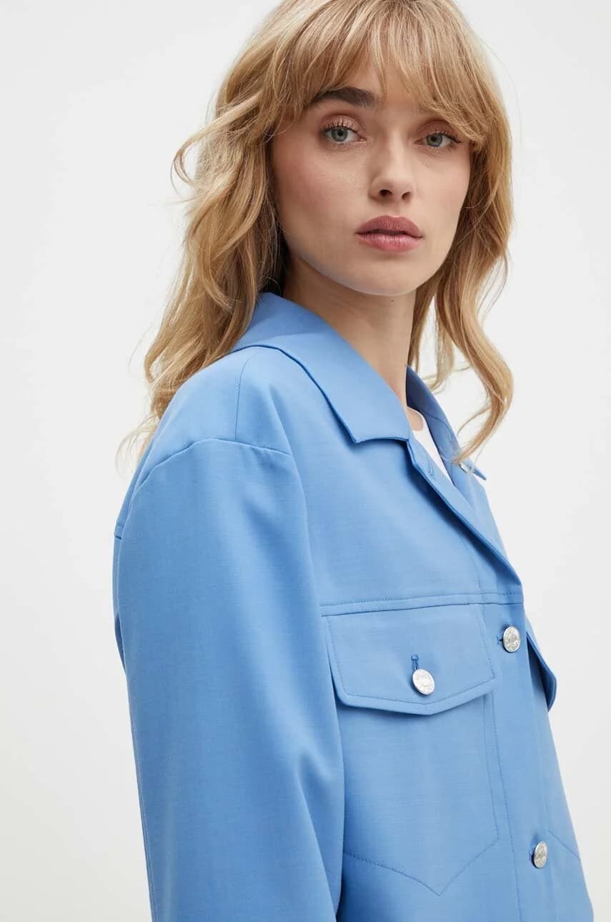 Куртка из смесовой шерсти - фото 4