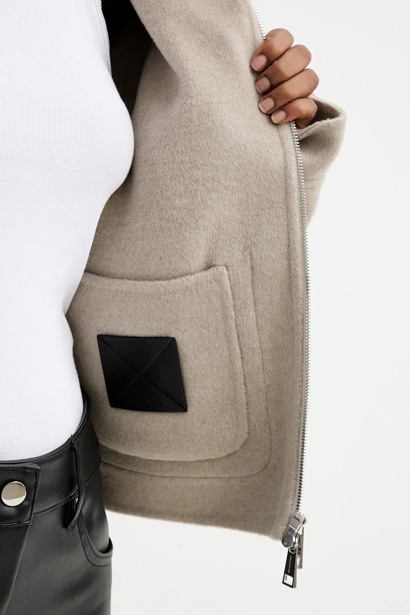 Куртка из смесовой шерсти - фото 7