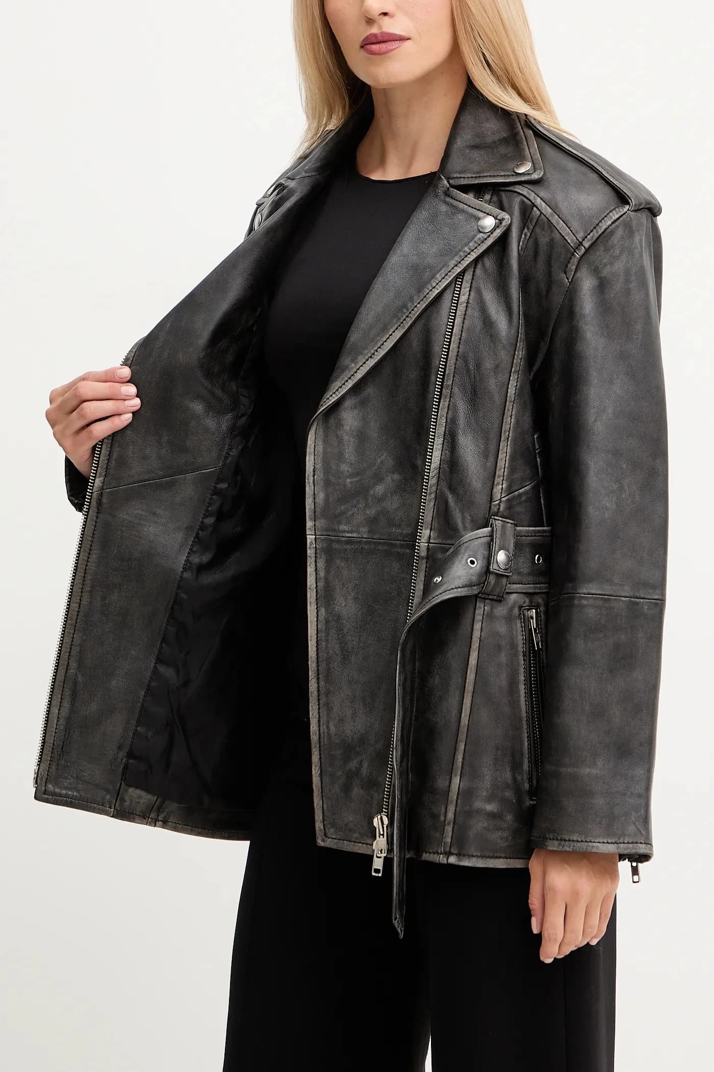 кожаная куртка Леона - фото 6