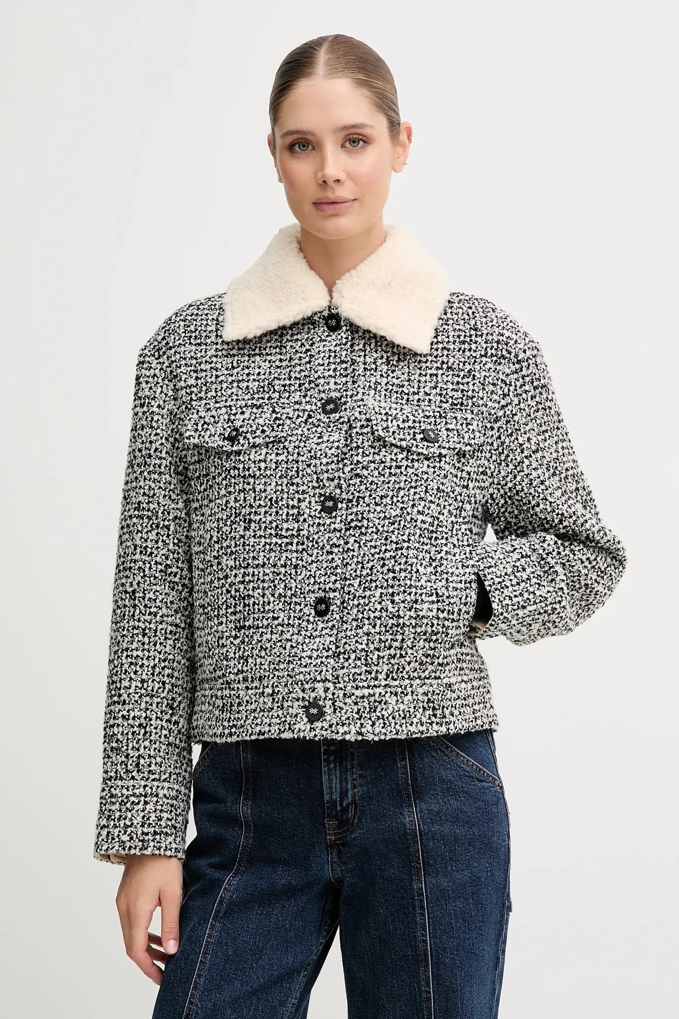 Куртка-рубашка с шерстью