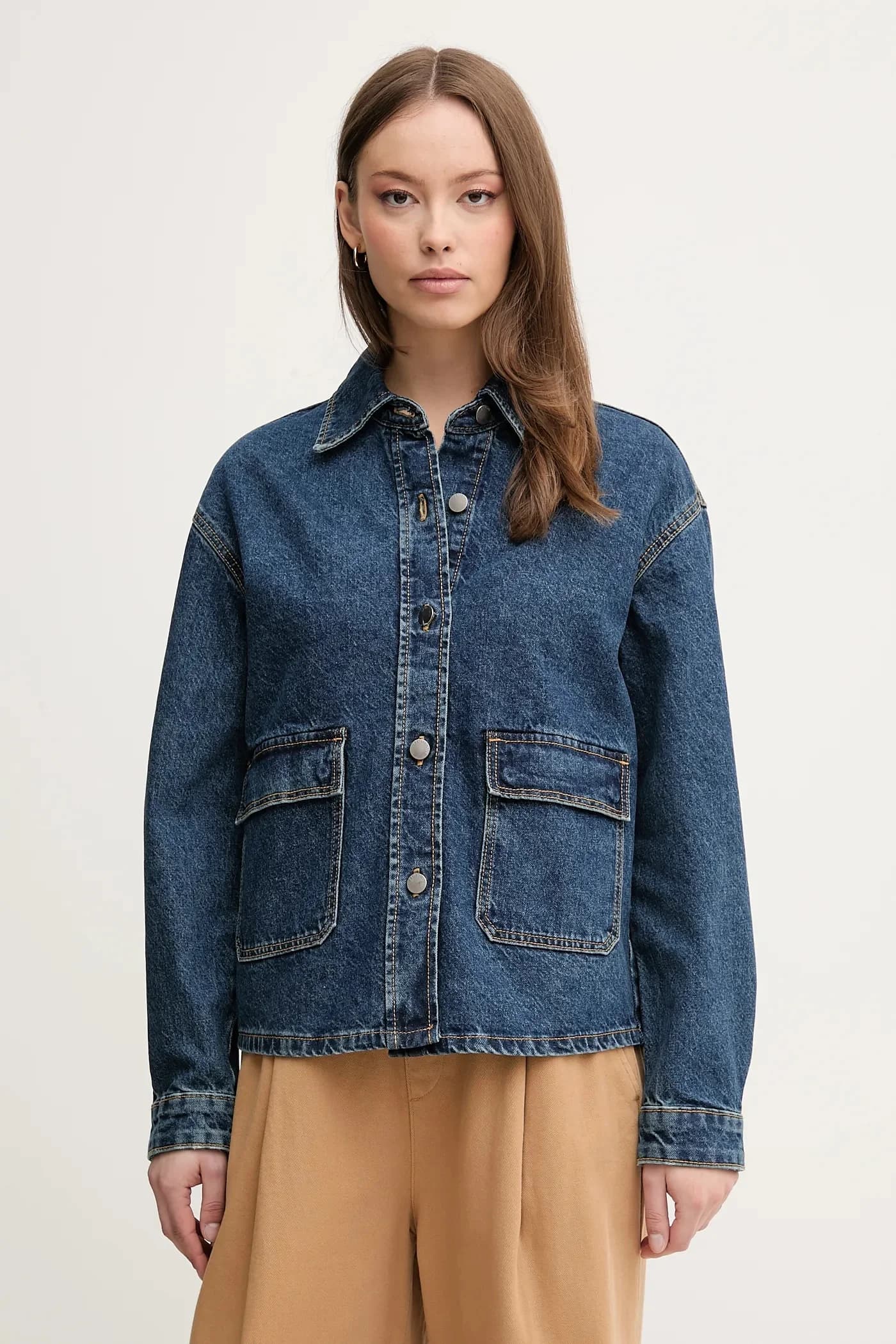 Хлопковая джинсовая куртка