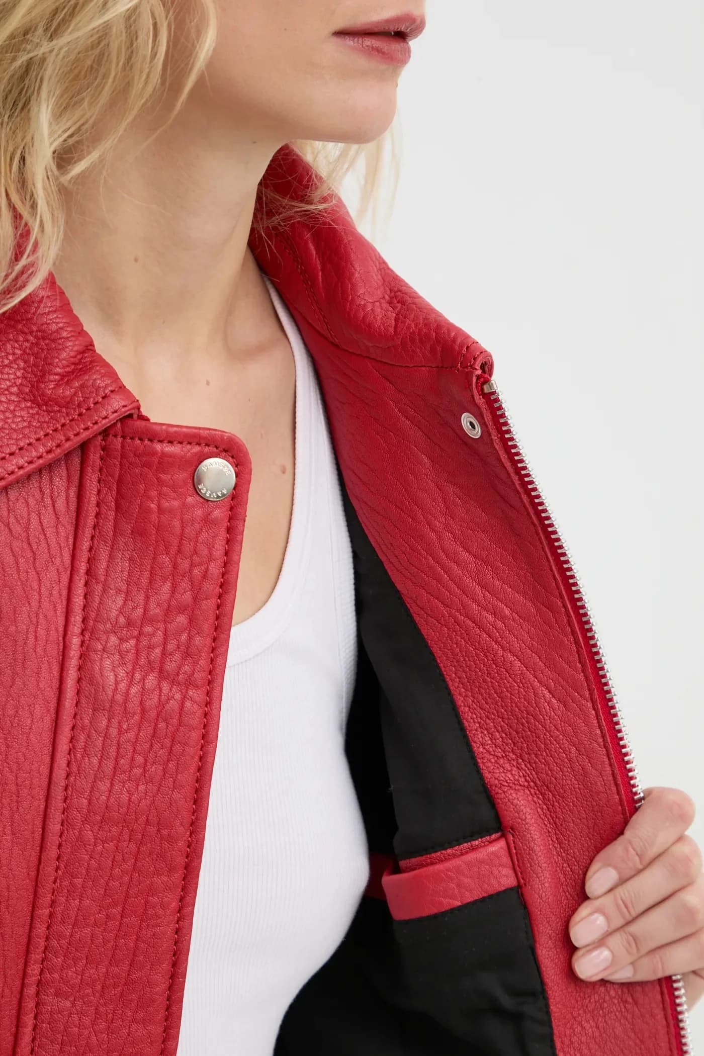 САНОК кожаная куртка - фото 8