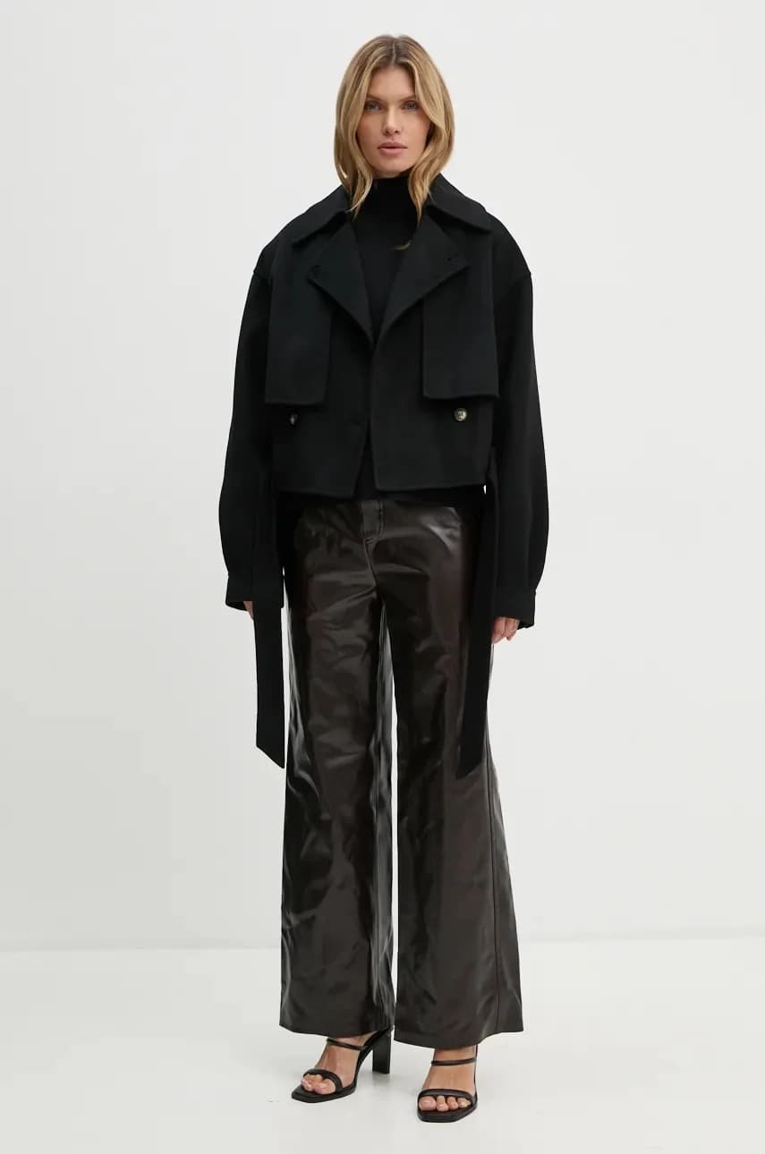 Женская короткая шерстяная куртка - фото 2