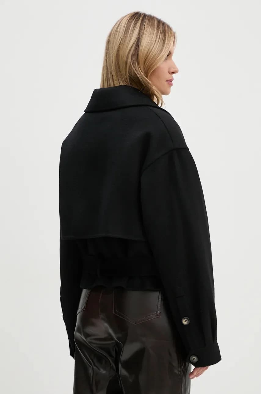 Женская короткая шерстяная куртка - фото 3