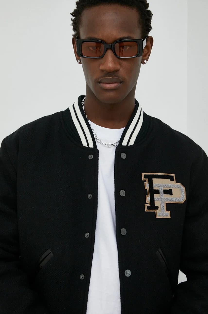 Шерстяной бомбер Varsity Jacket - фото 6