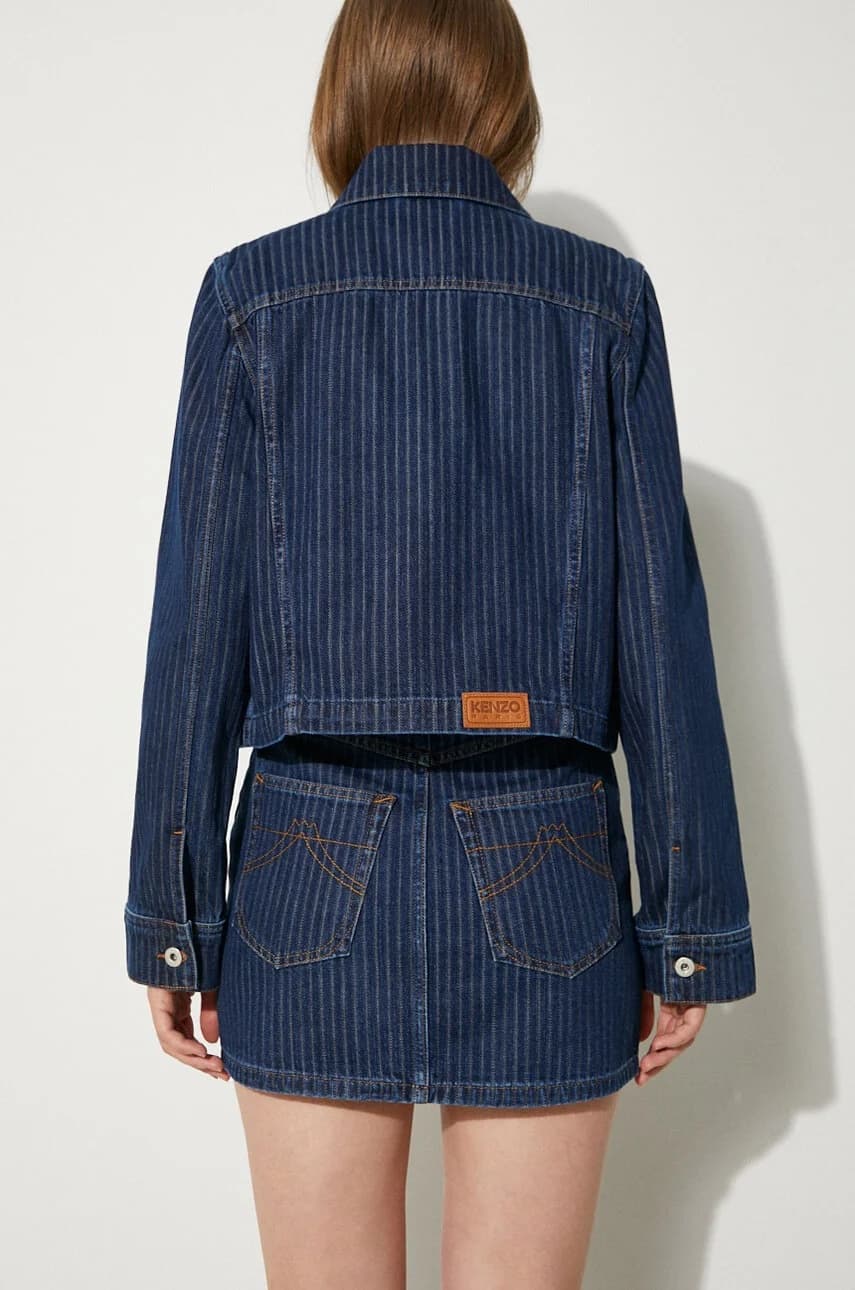 Куртка Trucker Джинсовая куртка в полоску - фото 3