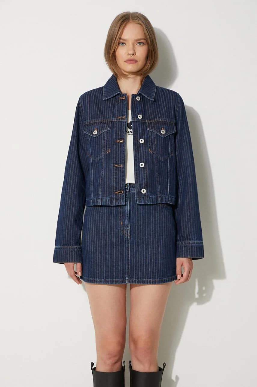 Куртка Trucker Джинсовая куртка в полоску - фото 4