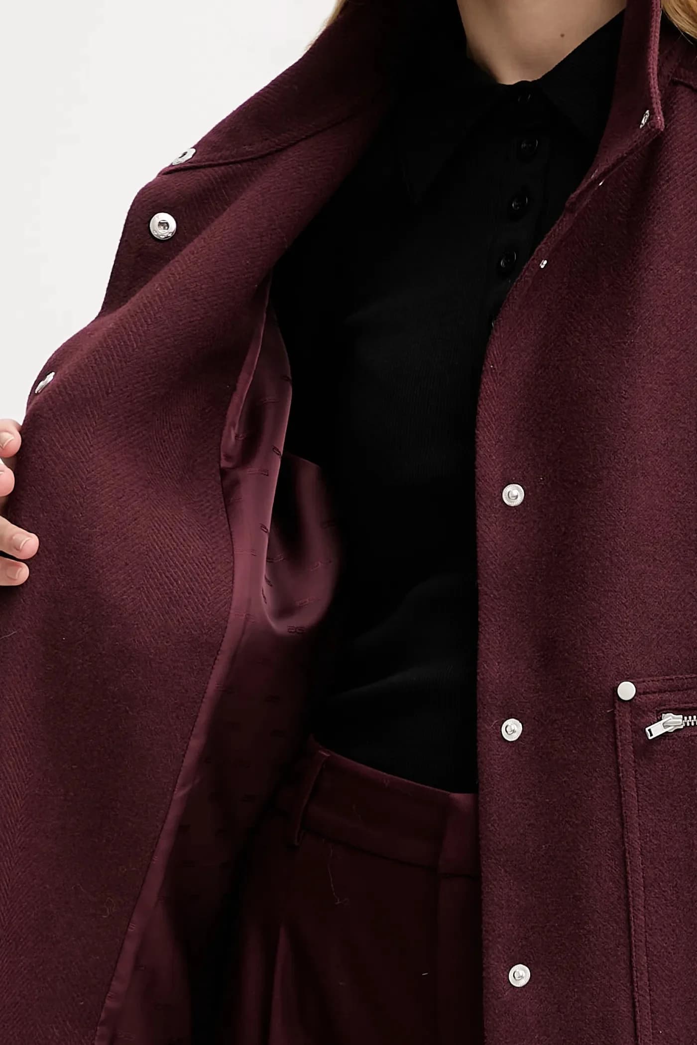 Куртка из смесовой шерсти - фото 6