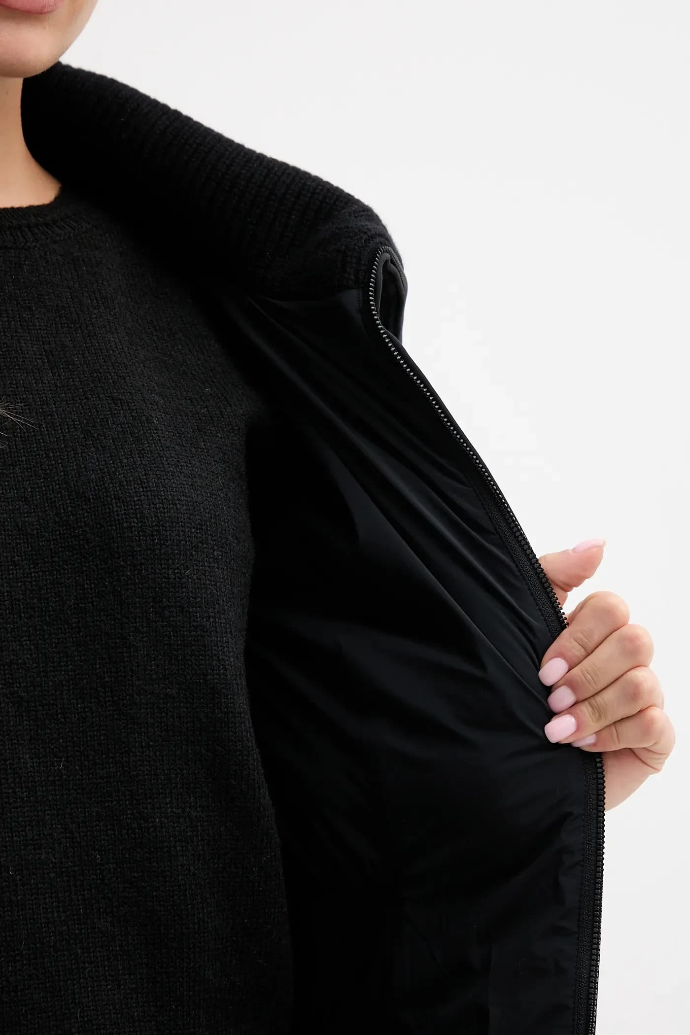 Пуховик с шерстью - фото 6