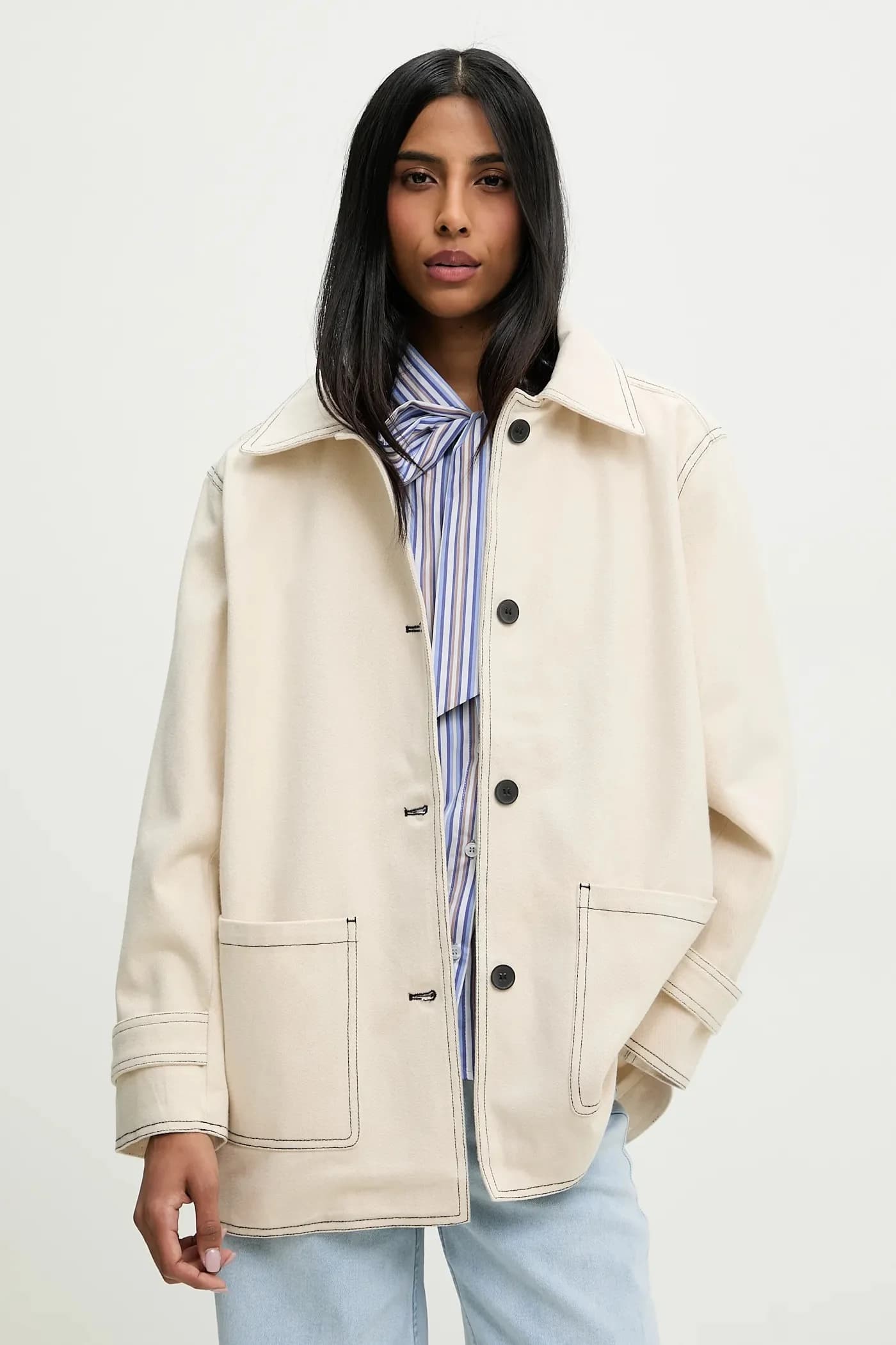 Хлопковая куртка-рубашка