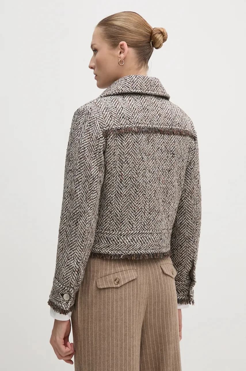 Куртка из смесовой шерсти - фото 3