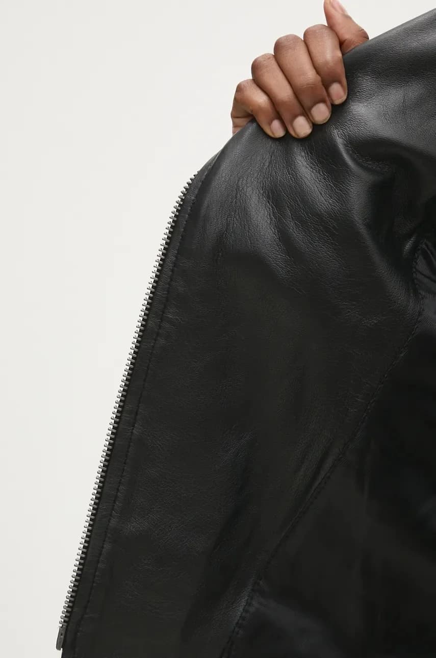 Кожаная байкерская куртка Answear Lab - фото 7