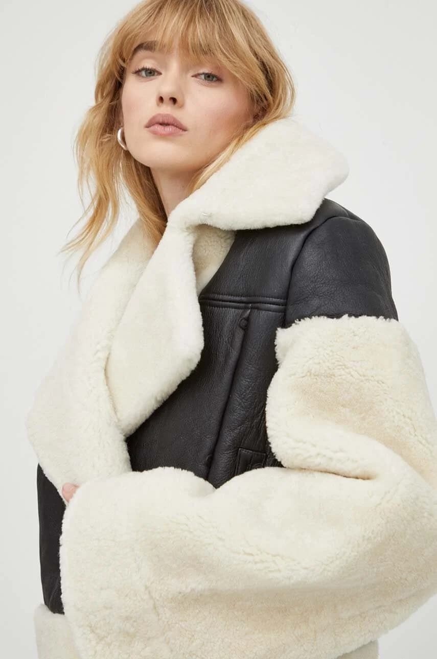 Двусторонняя кожаная куртка - фото 6