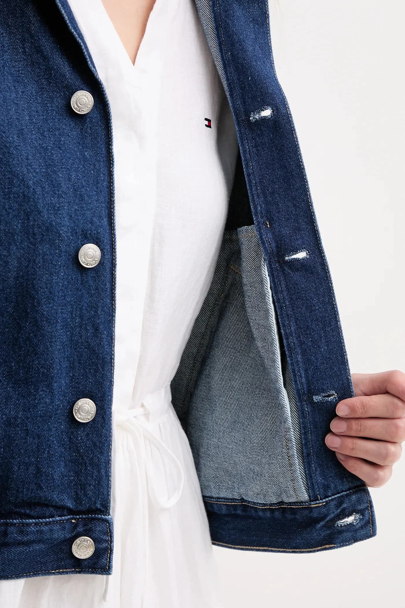 Хлопковая джинсовая куртка - фото 5