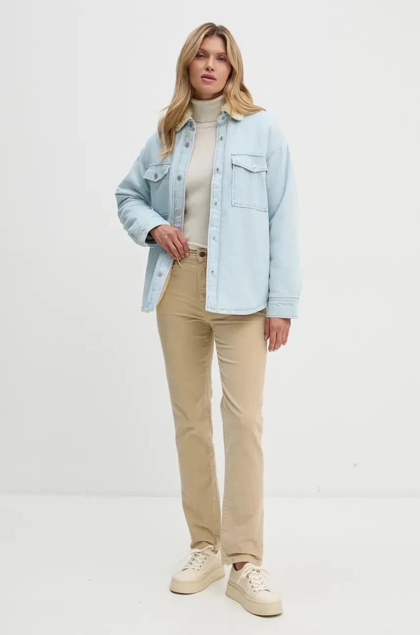 Куртка-рубашка из смесовой шерсти - фото 2